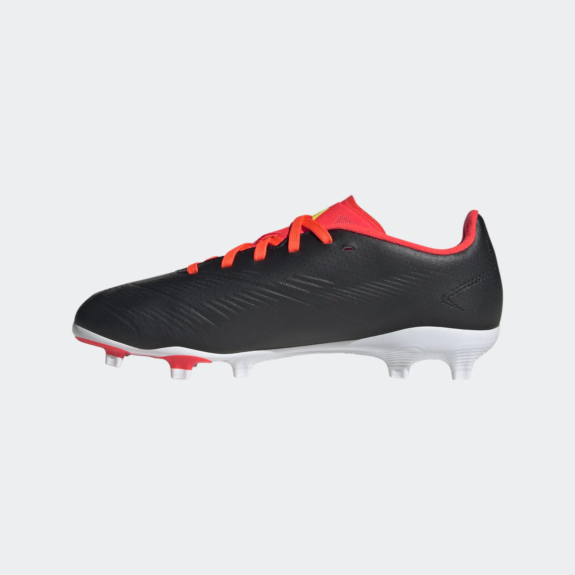 adidas Predator League FG Boots- Black/White/Red- JUNIOR