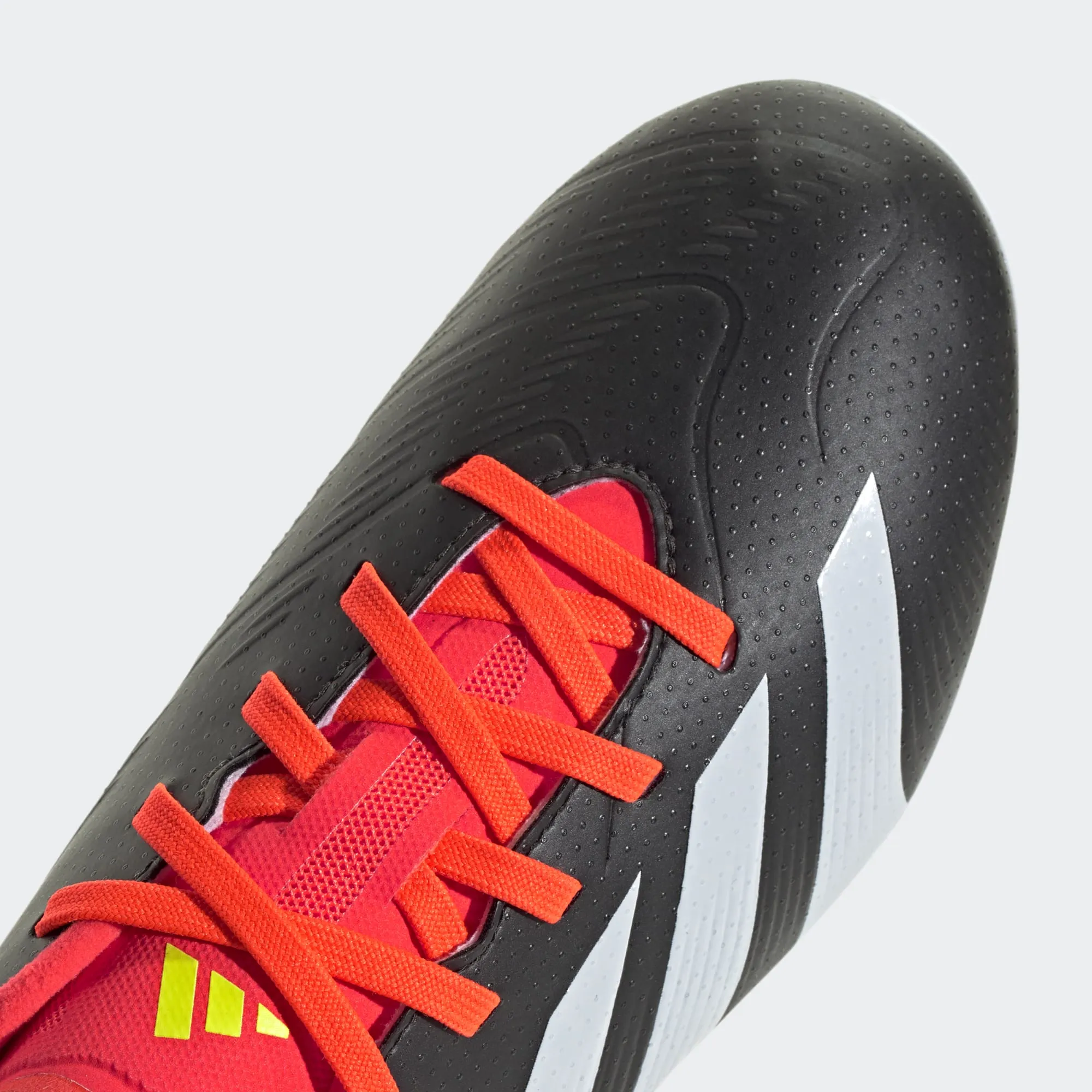 adidas Predator League FG Boots- Black/White/Red- JUNIOR