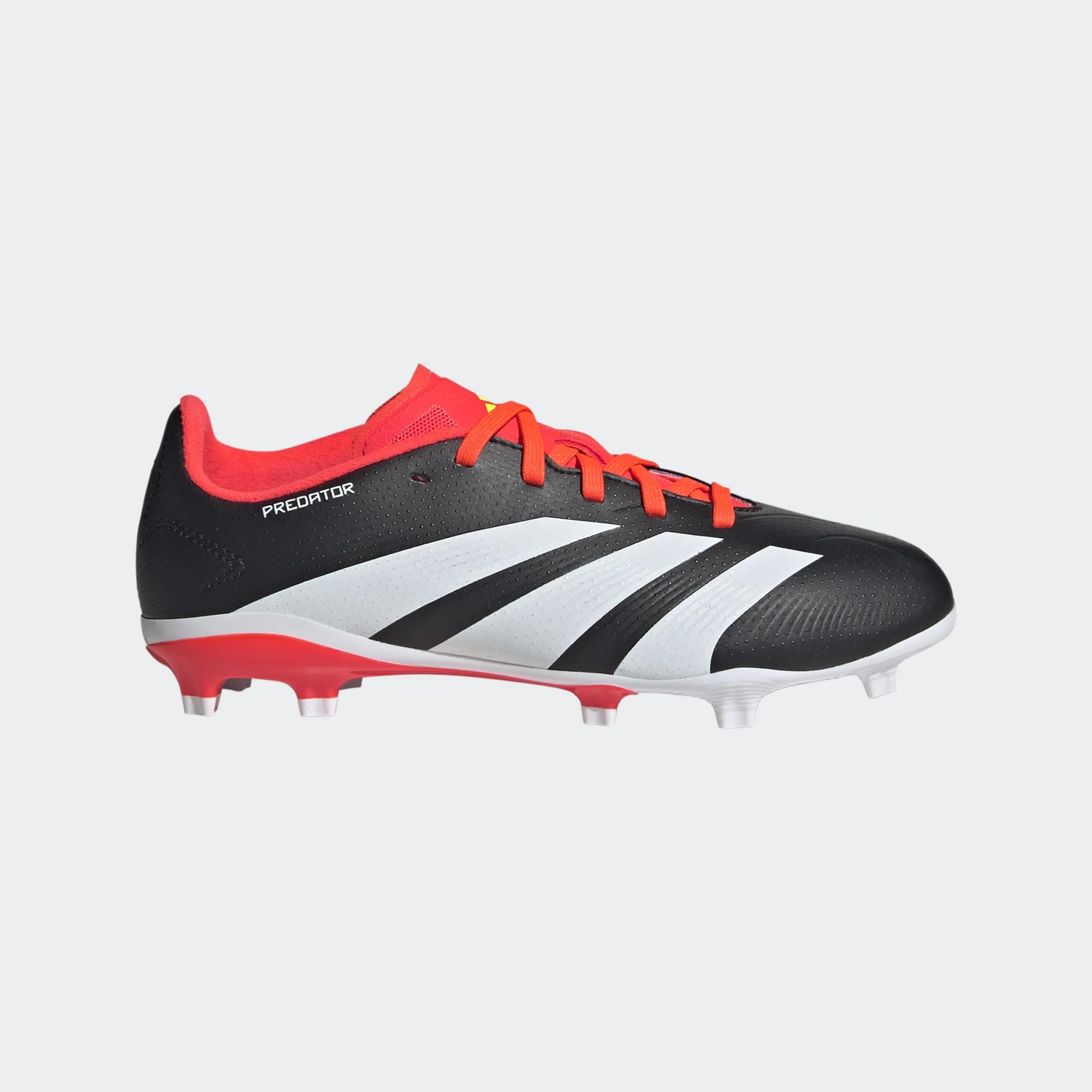 adidas Predator League FG Boots- Black/White/Red- JUNIOR