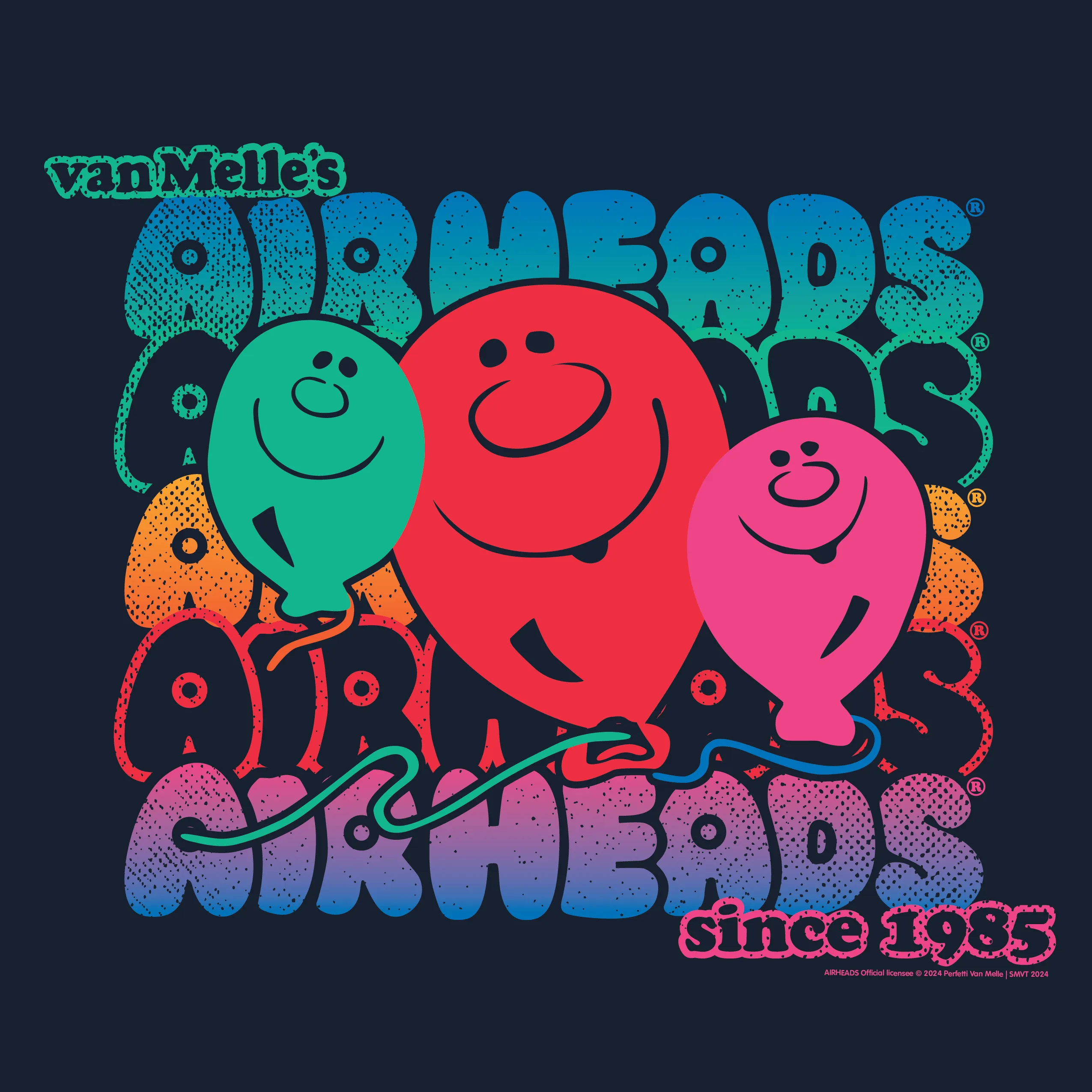 Airheads Retro 85 Brand Colors Tee