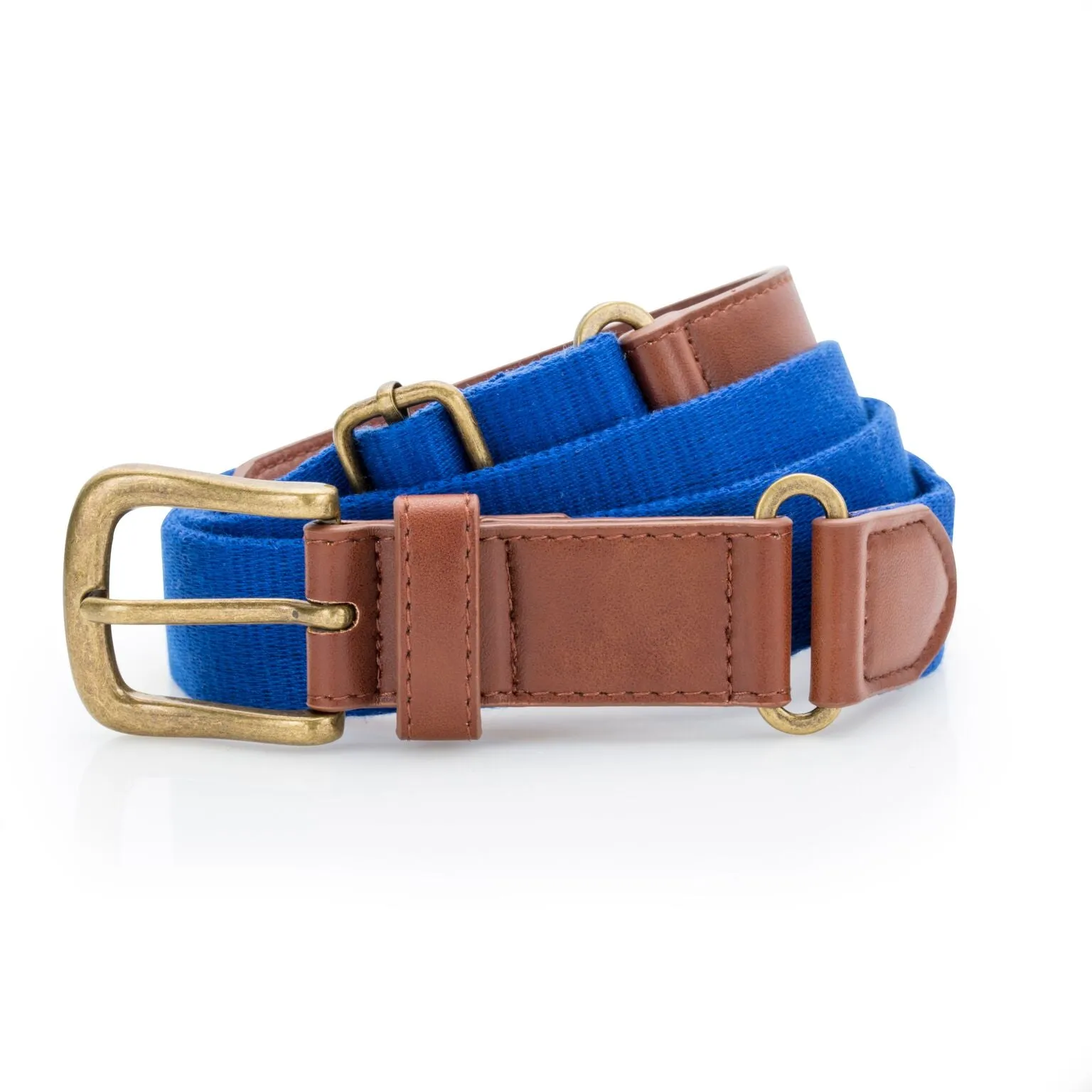 Asquith & Fox Mens Faux Leather And Canvas Belt