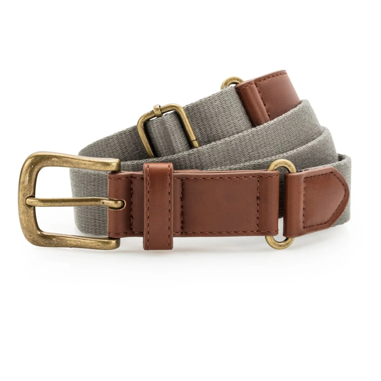 Asquith & Fox Mens Faux Leather And Canvas Belt