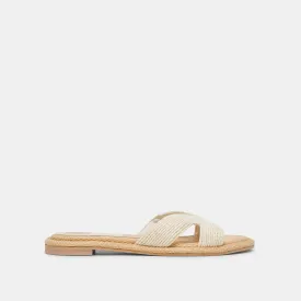 ATOMIC SANDALS WHITE RAFFIA -  re:vita