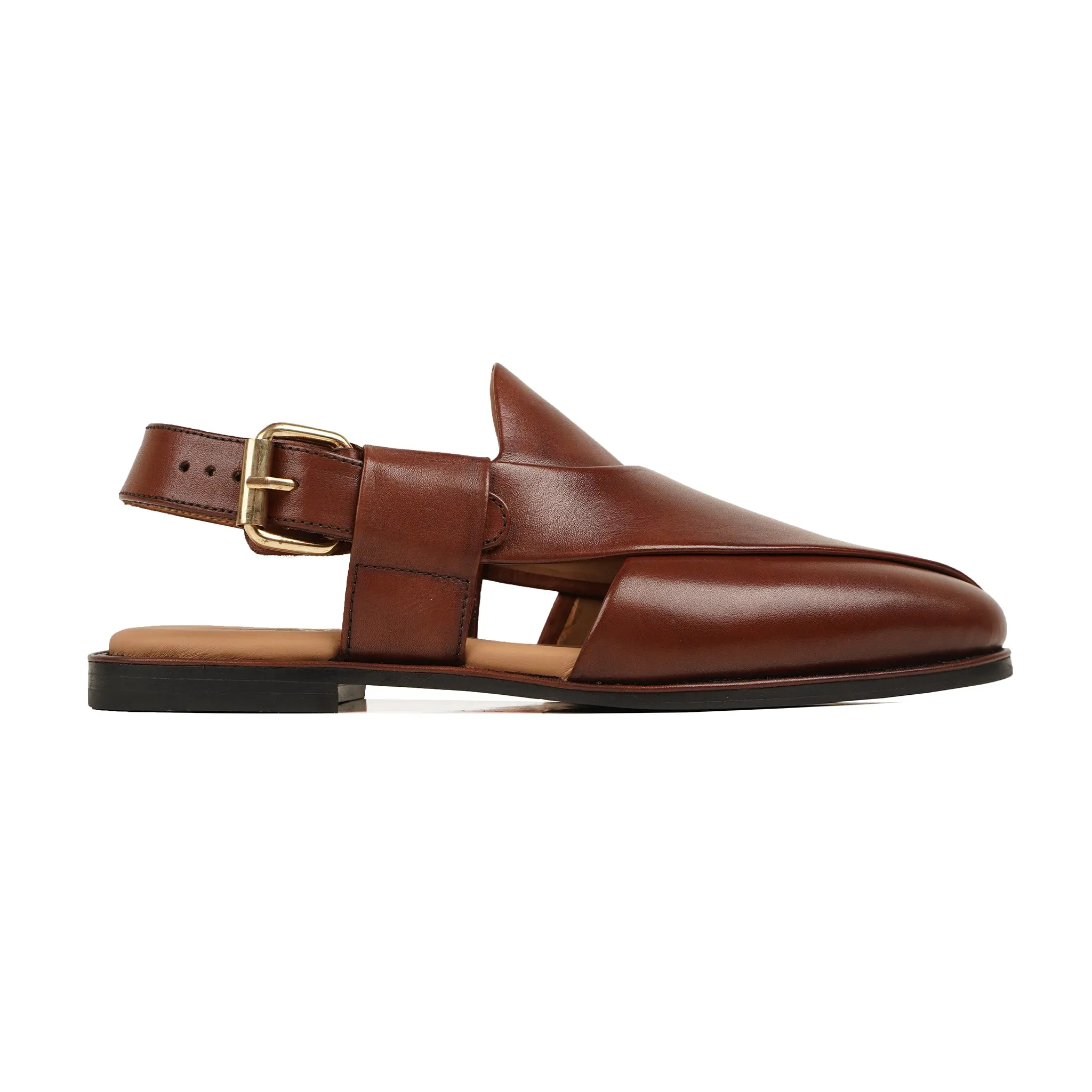 Benoni - Men's Reddish Brown Calf Leather Sandal