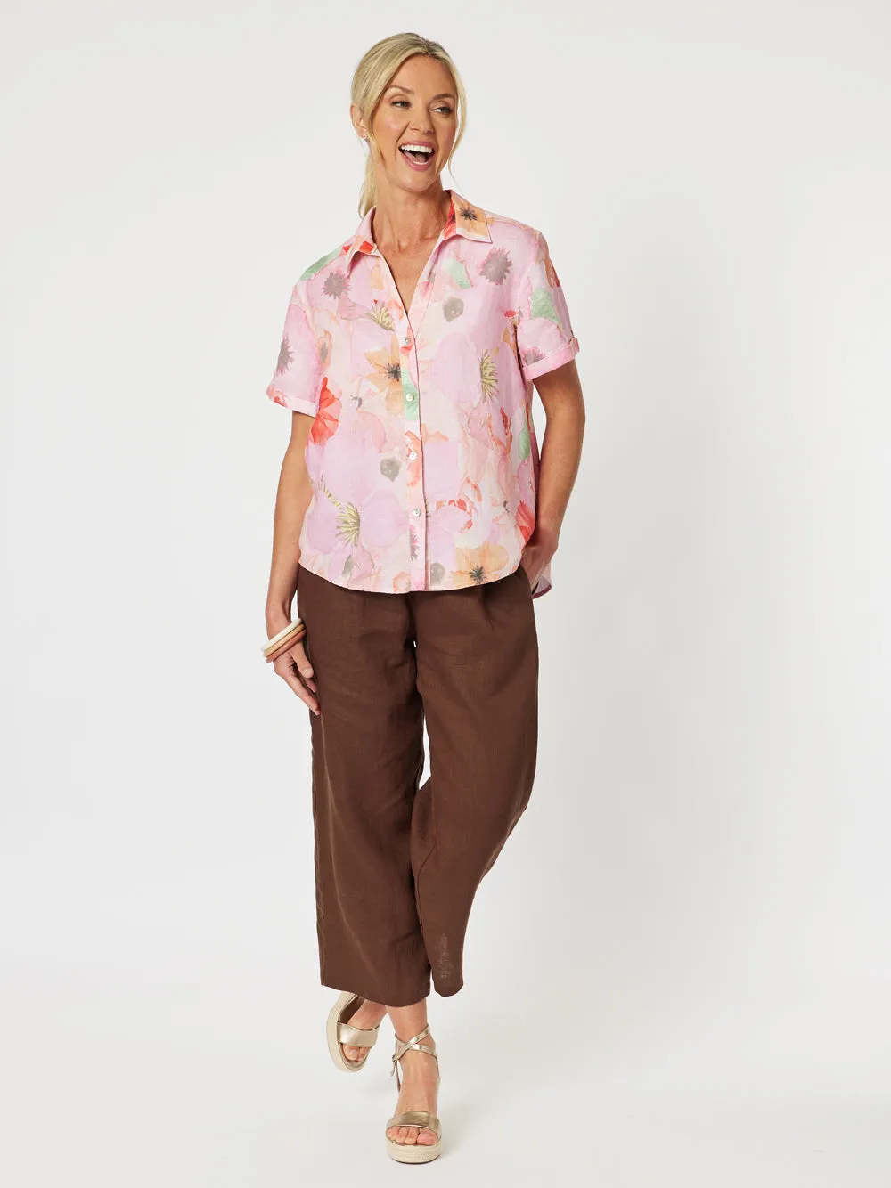 Brighton Floral Poppy Shirt - Multi