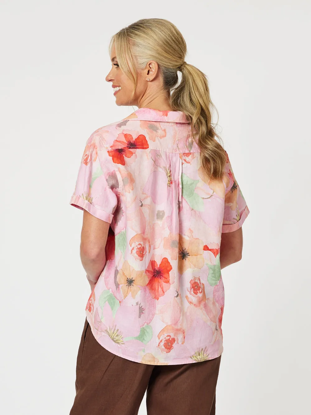 Brighton Floral Poppy Shirt - Multi