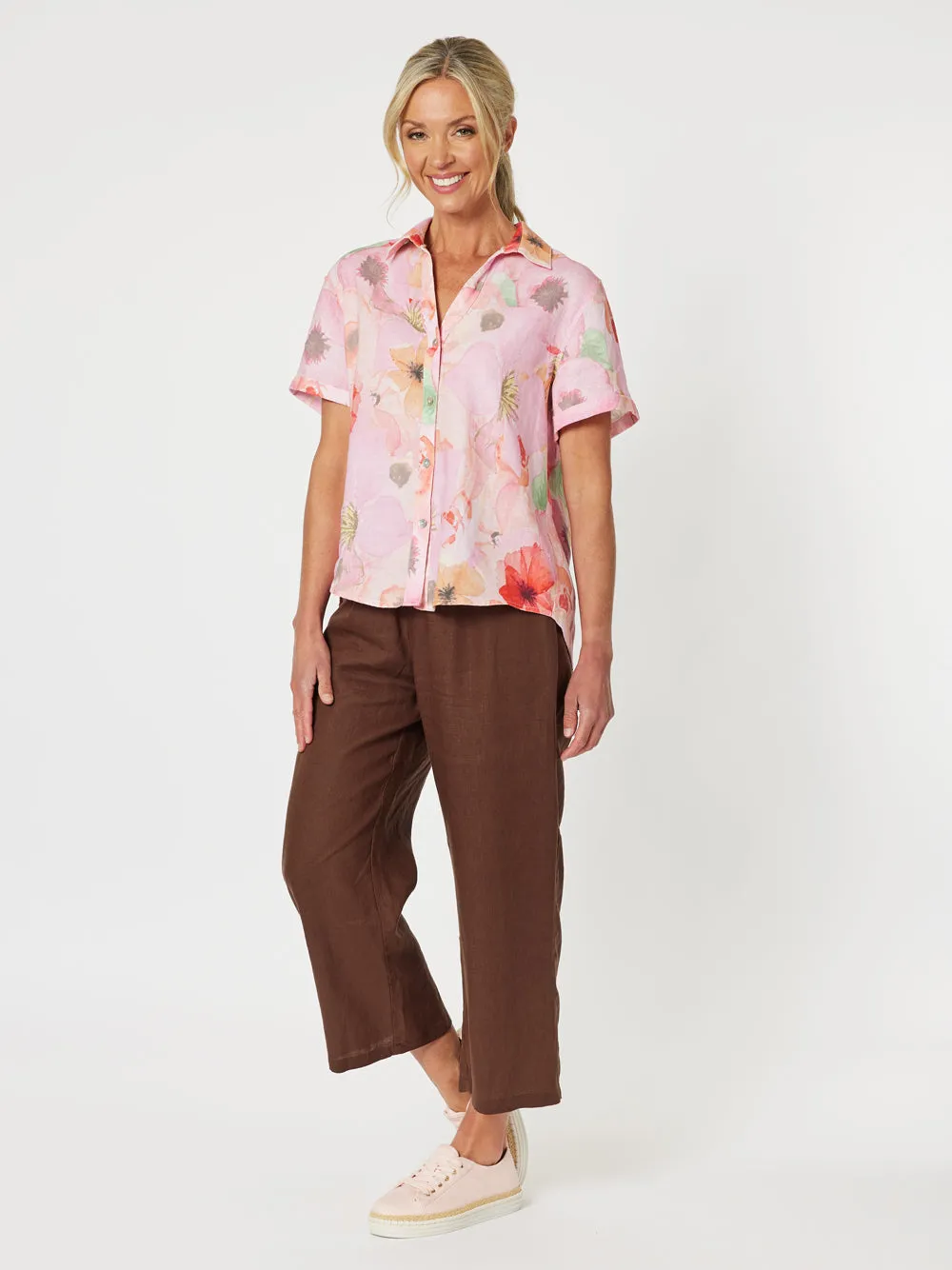 Brighton Floral Poppy Shirt - Multi