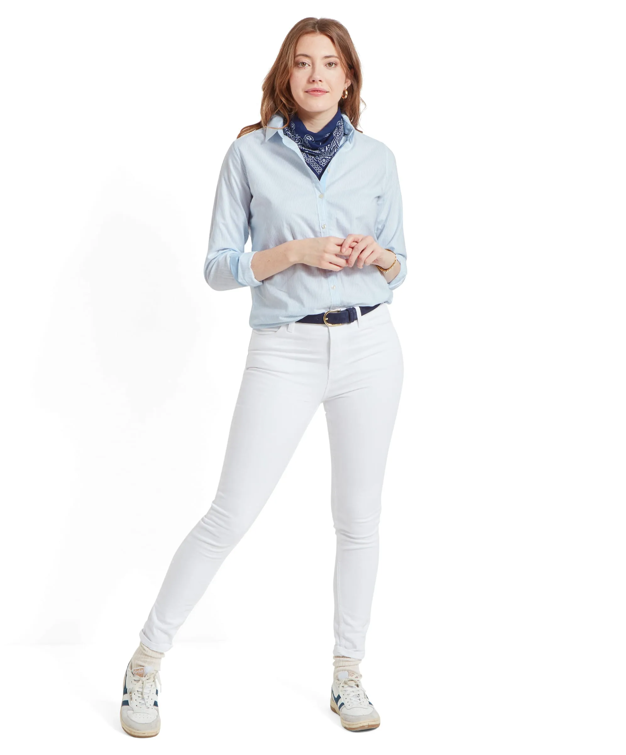 Cley Oxford Shirt - Pale Blue Stripe