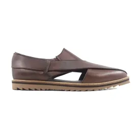 Craig - Men's Brown Calf Leather Sandal