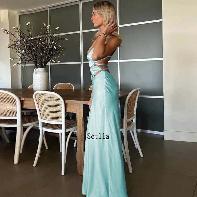 Elegant Hollow Out Maxi Dress