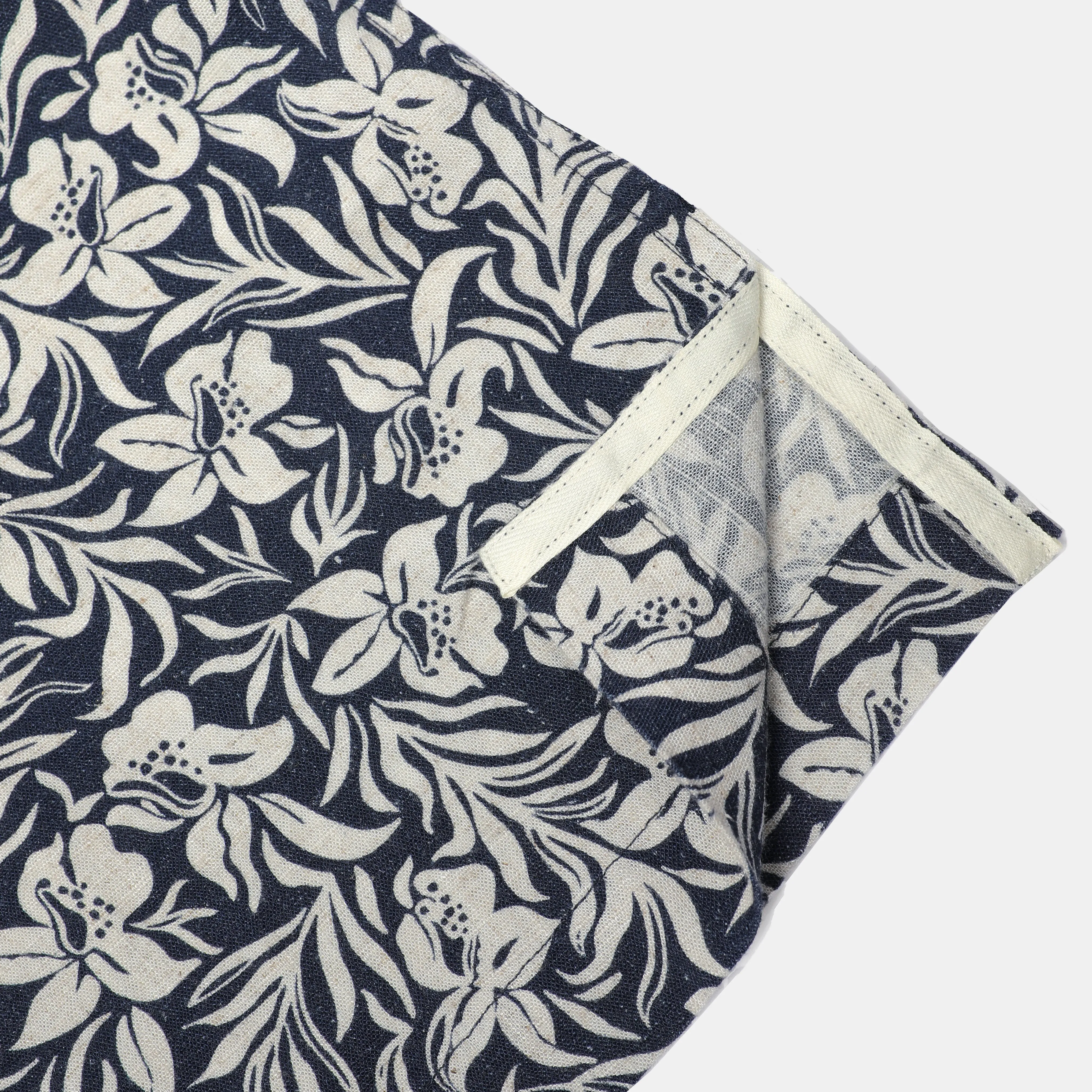 Hibiscus Navy Short Sleeve Shirt