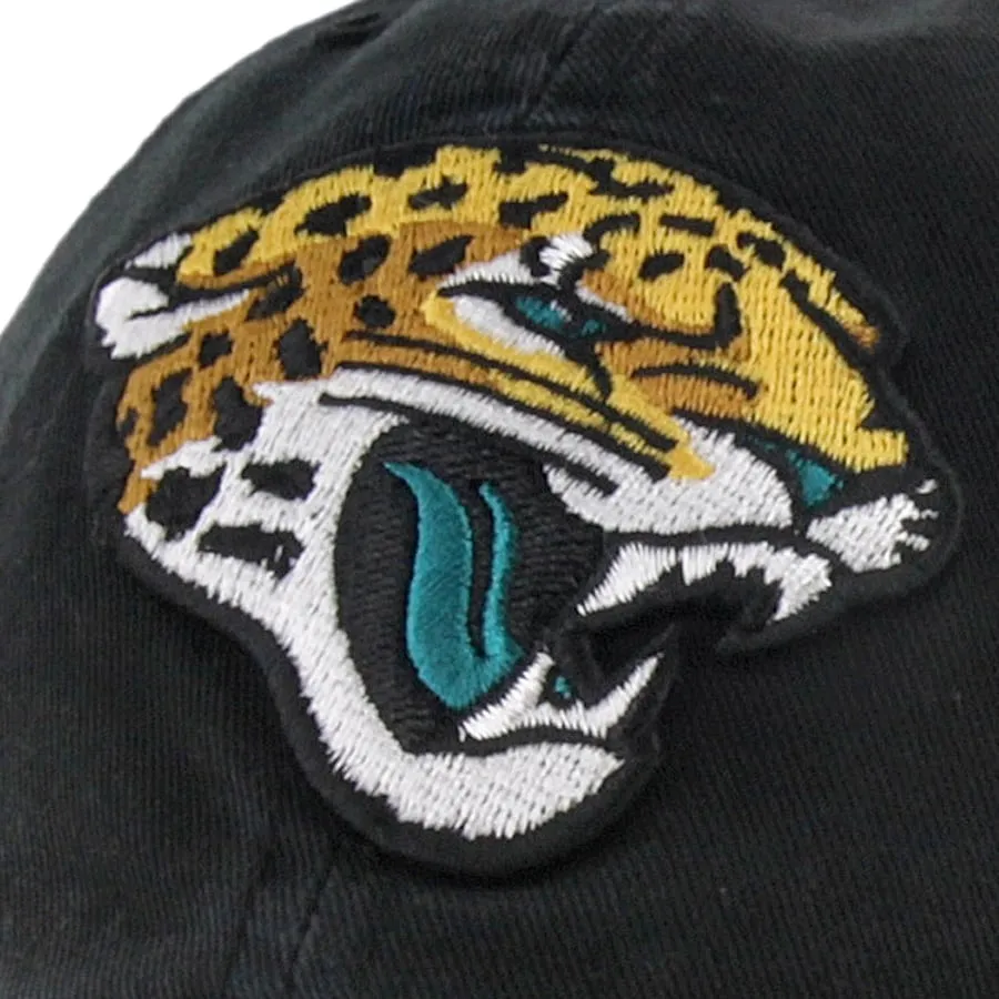 Jacksonville Jaguars - New Black Logo Brand Clean Up Adjustable Slouch Hat, 47 Brand