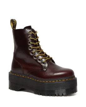 Jadon Max Oxblood Leather Platform Boots