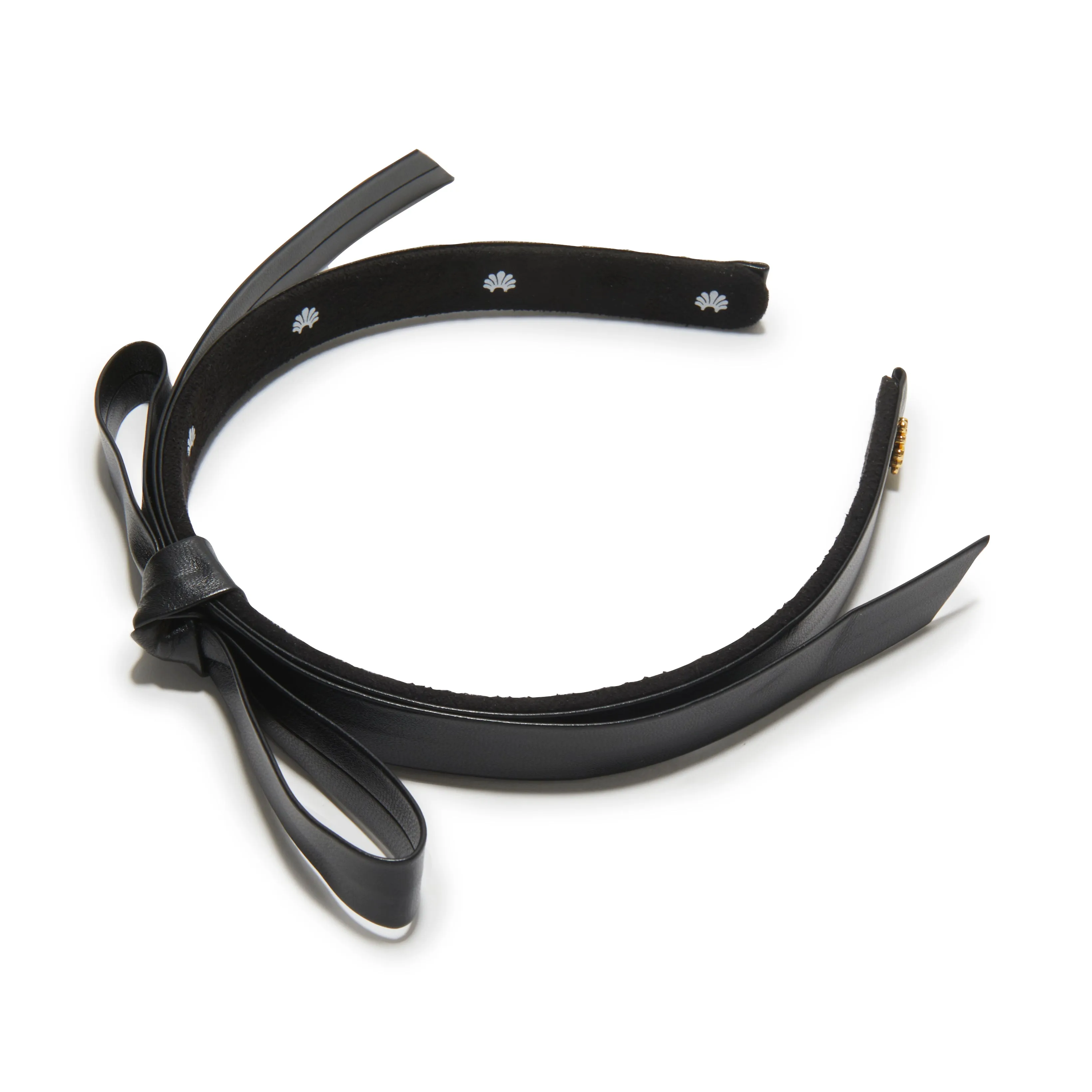 JET BARDOT FAUX LEATHER HEADBAND