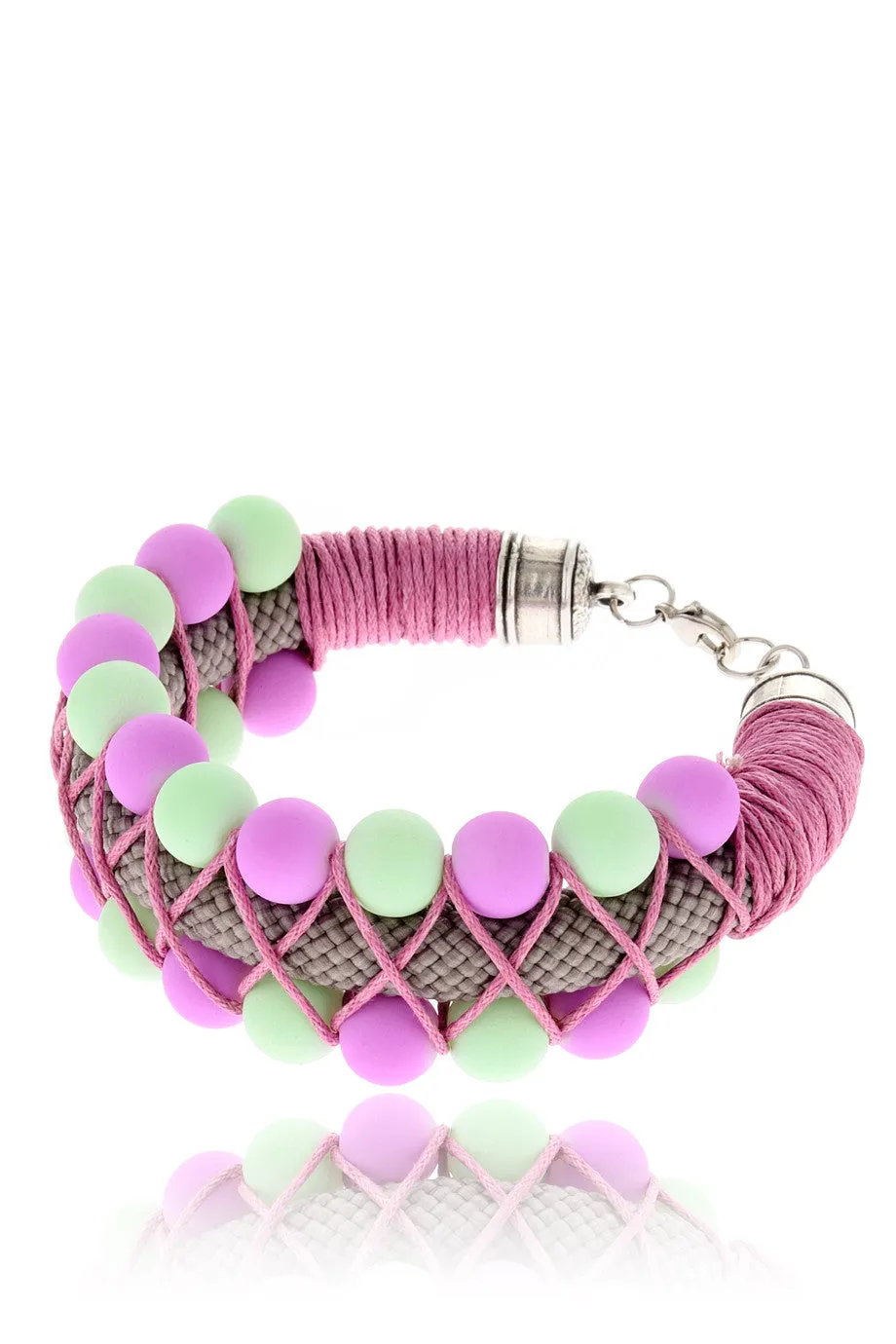 MULTI BUBBLES Mint Purple Bracelet