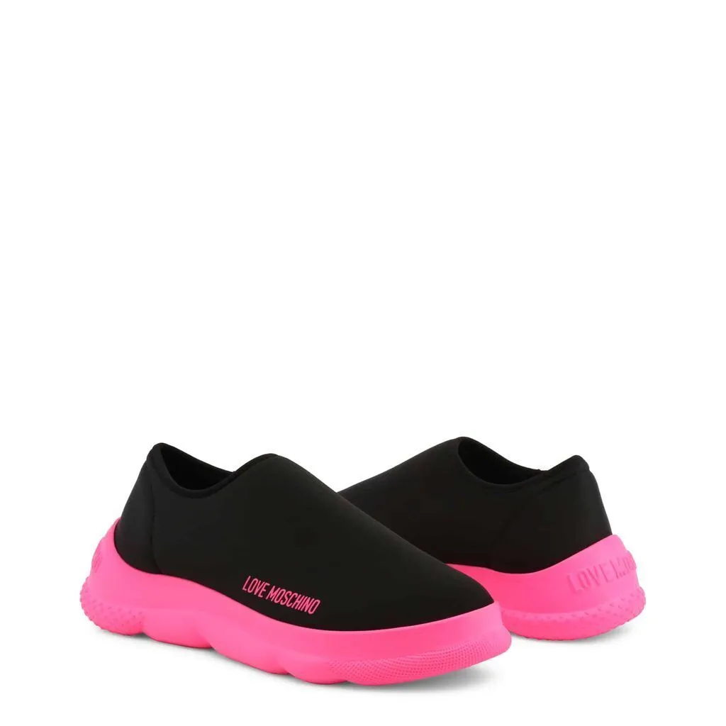 Neon Pink Slip-Ons