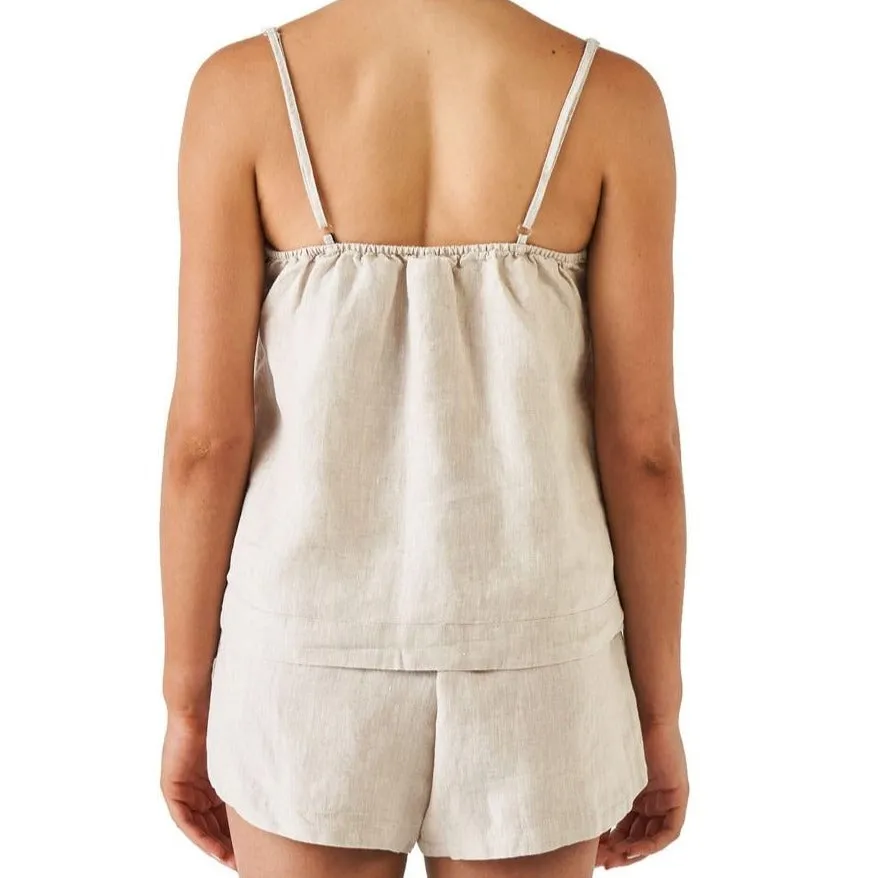 Nimes Natural Linen Cami by Linen House