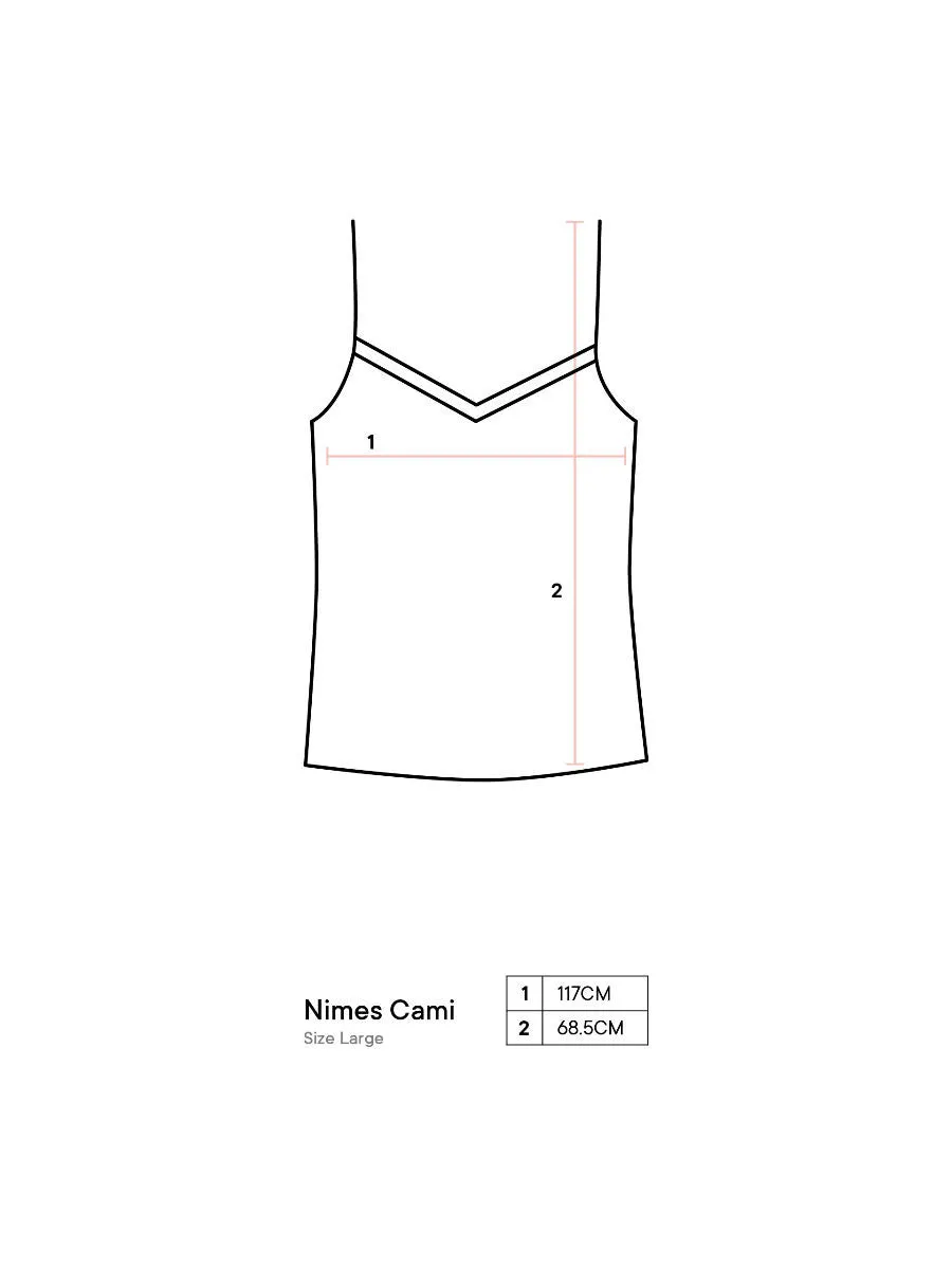 Nimes Natural Linen Cami by Linen House