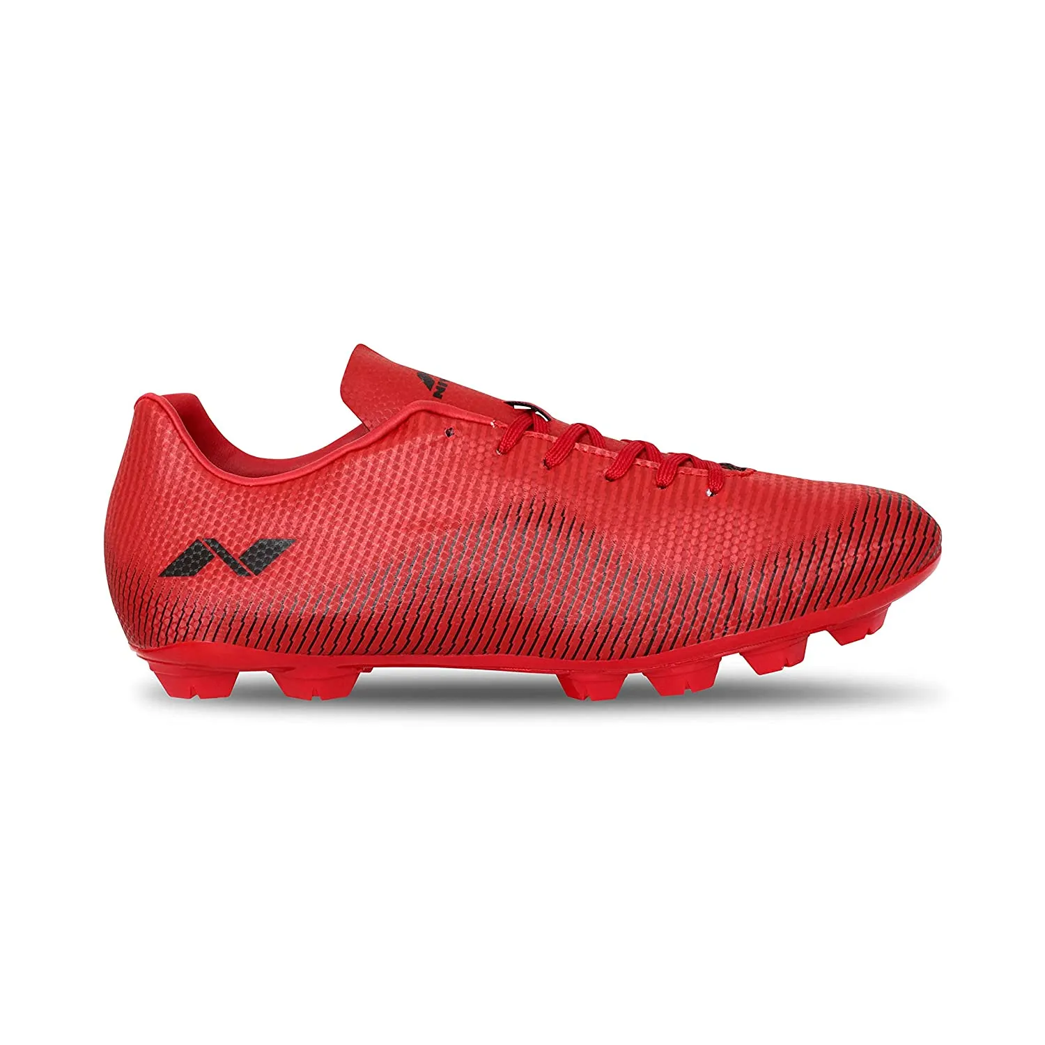 Nivia Carbonite 4.0 Football Stud (Red/Black) Size: Uk/India 10