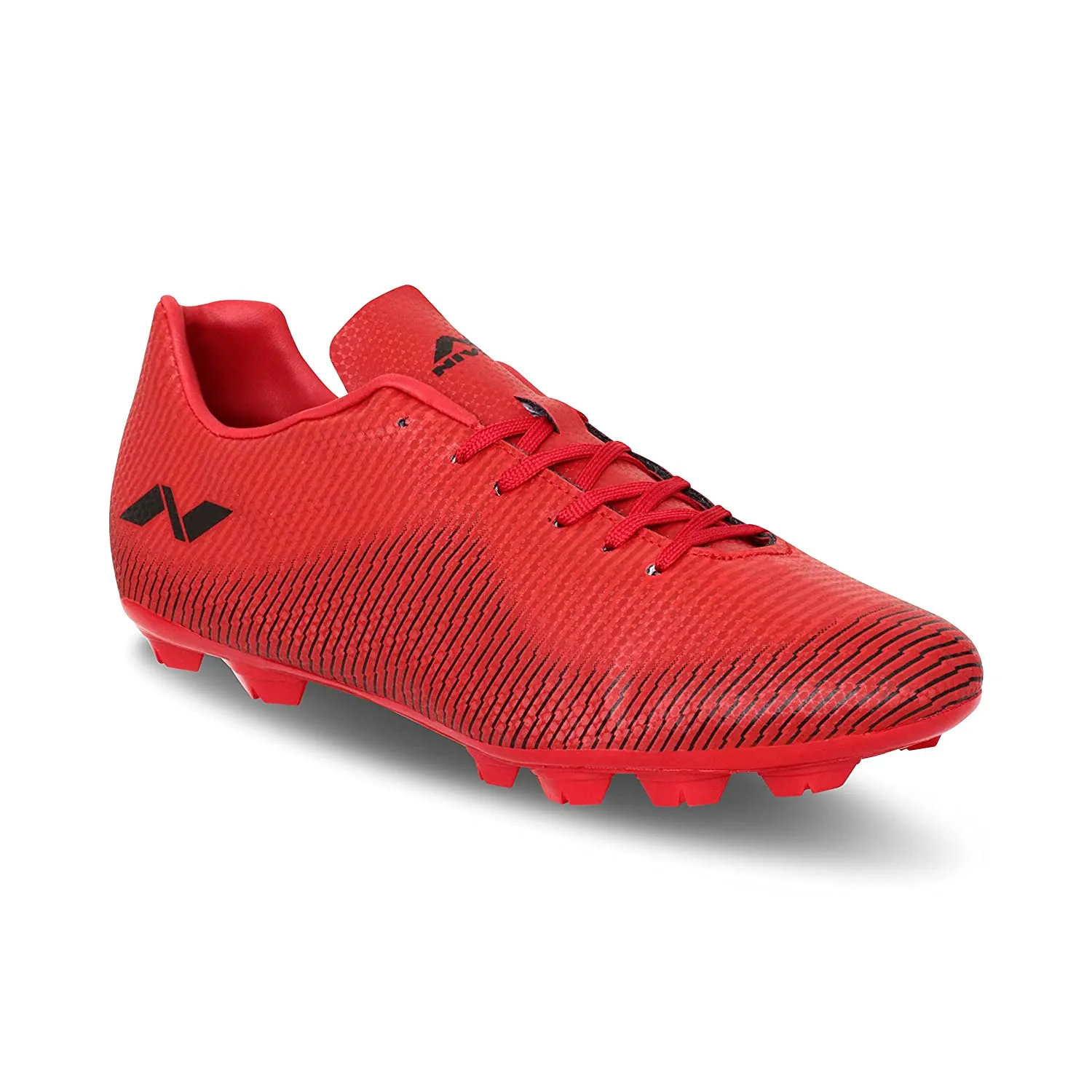 Nivia Carbonite 4.0 Football Stud (Red/Black) Size: Uk/India 10