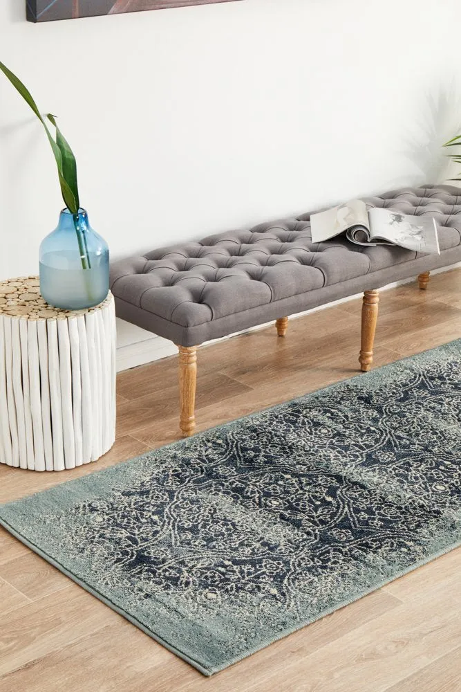 Oxford 435 Runner Rug (Denim) by Rug Culture