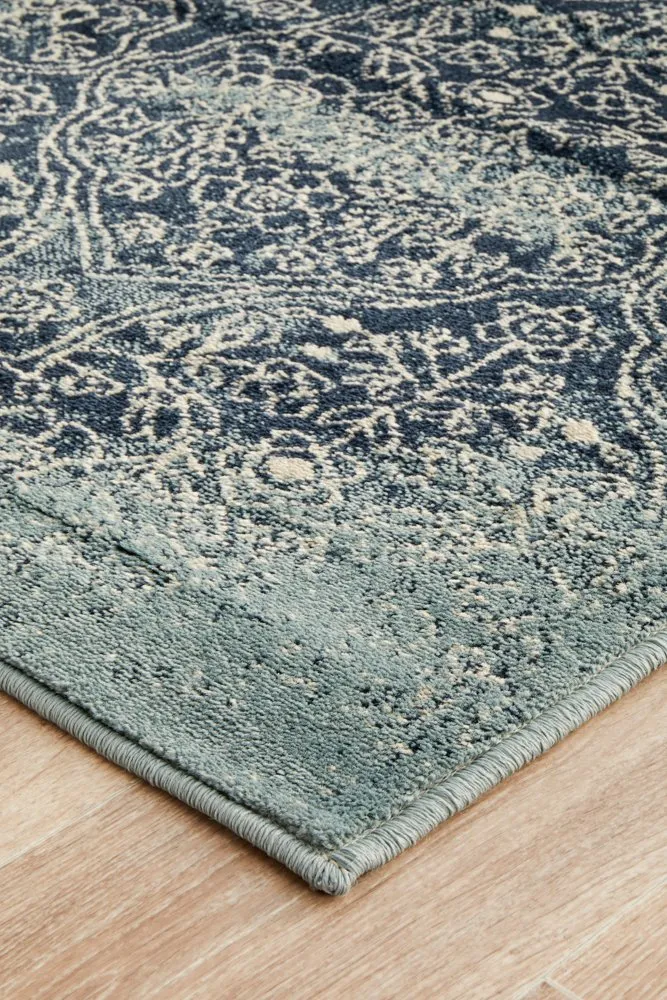 Oxford 435 Runner Rug (Denim) by Rug Culture