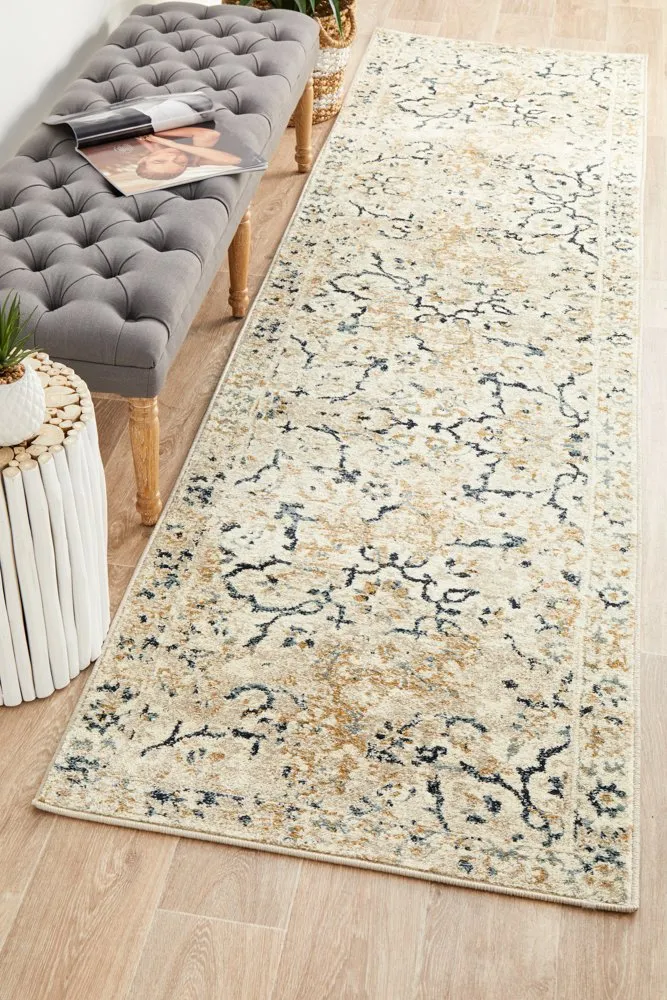 Oxford 436 Runner Rug (Bone) by Rug Culture