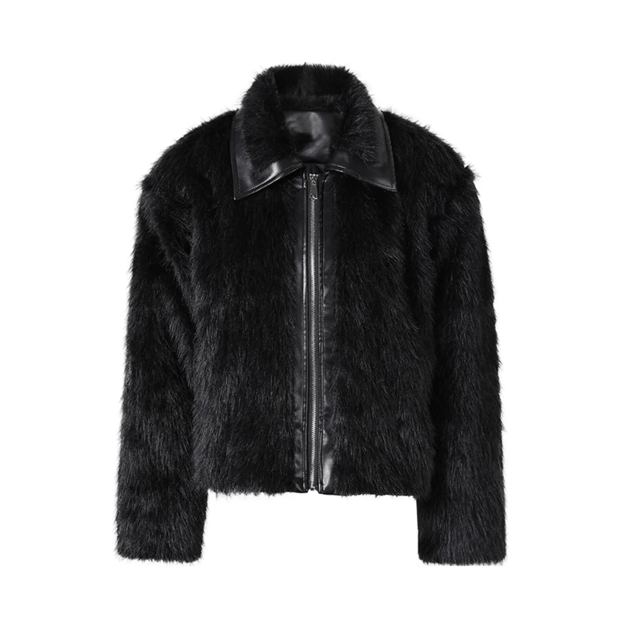 Pre Order:  Faux Fur Zip-Up Jacket