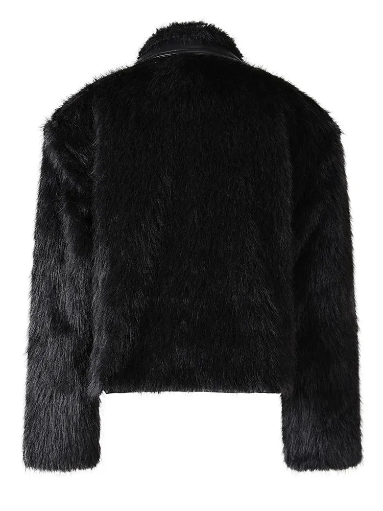 Pre Order:  Faux Fur Zip-Up Jacket