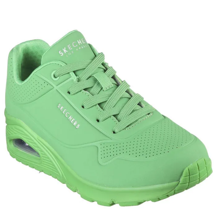 Skechers Uno Stand On Air Green Womens Trainer