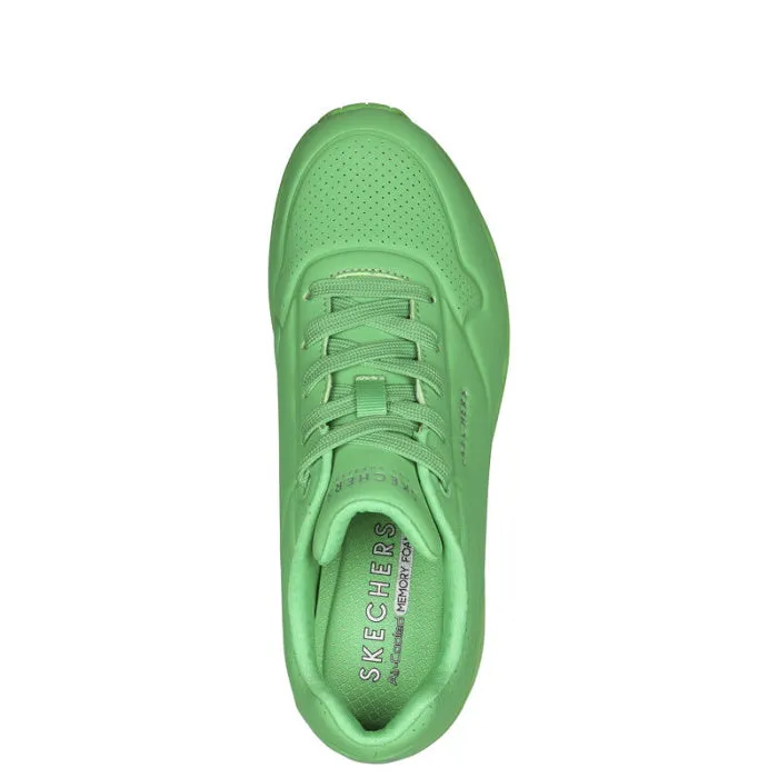 Skechers Uno Stand On Air Green Womens Trainer