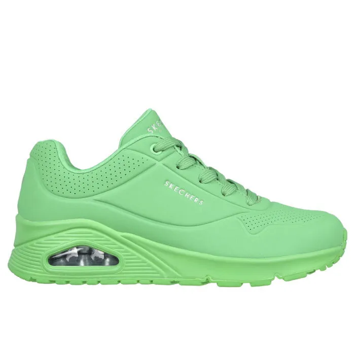 Skechers Uno Stand On Air Green Womens Trainer