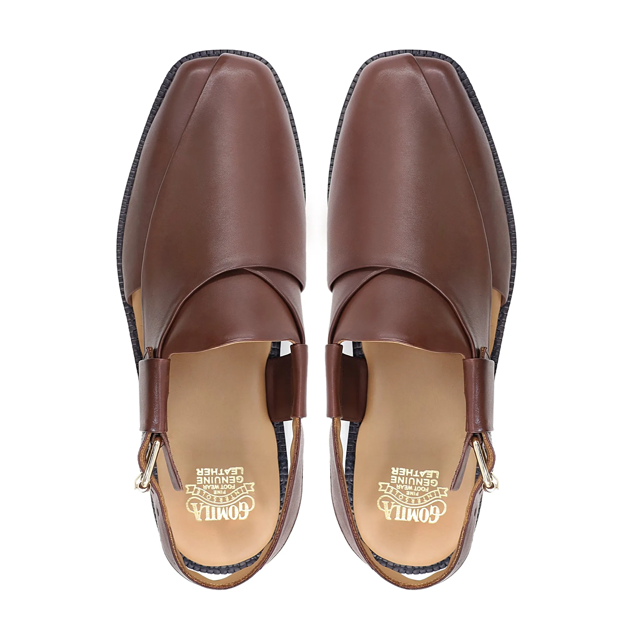 Sukuna - Men's Brown Calf Leather Sandal