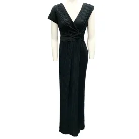 The Row Black Allure Plisse Pleated Maxi Dress