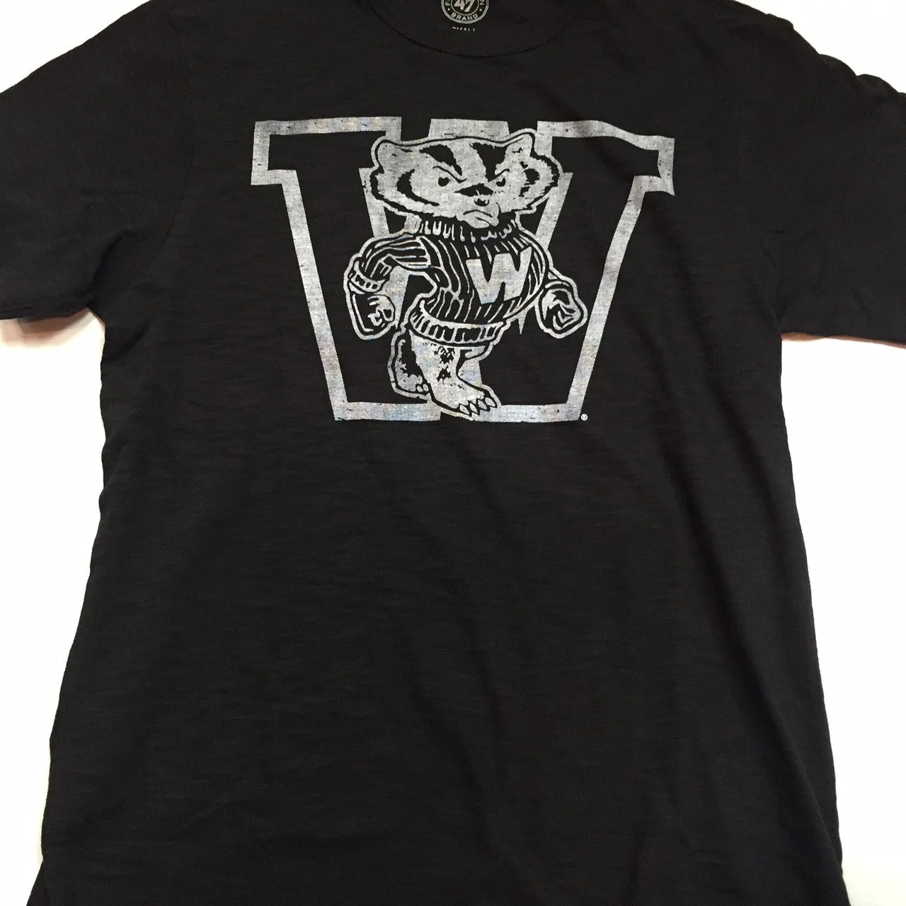 Wisconsin Badgers '47 Brand Black Adult Shirt